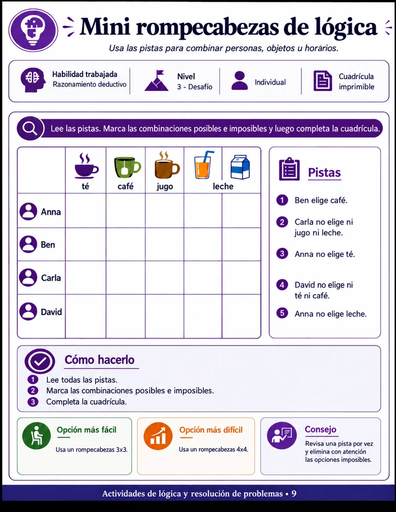 Actividades cognitivas